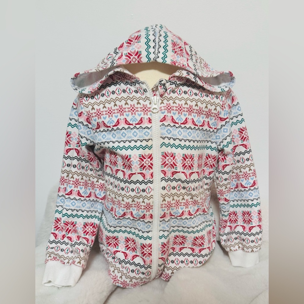 First Impressions - Baby Fair Isle Zip-Up Hoodie - 24 months (27-30lbs)